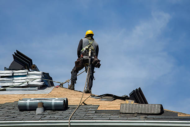 Professional Roofing technician working in Oldwick, NJ